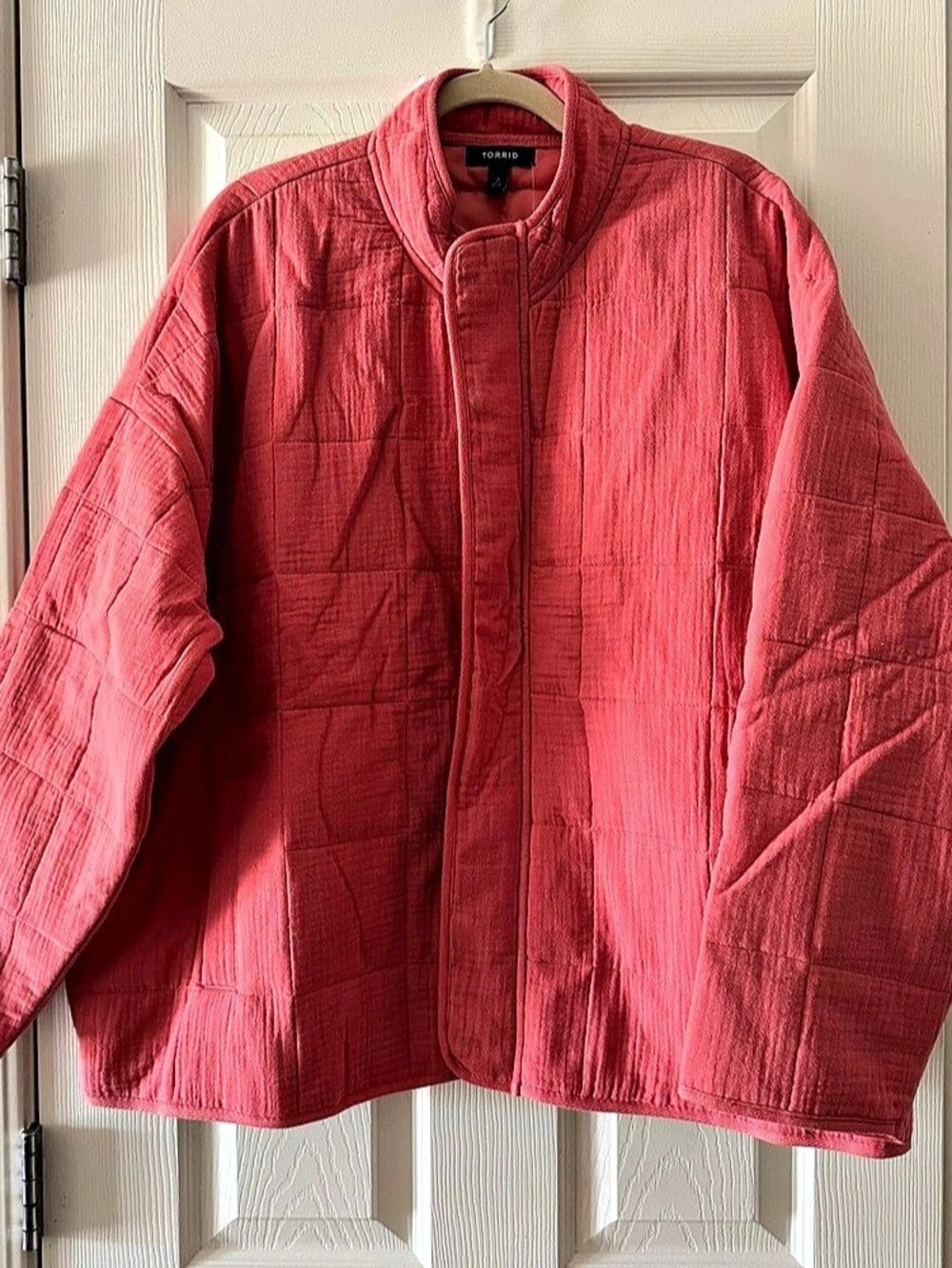 TORRID Quilted Drop Shoulder Jacket Pink Puffer Women’s 2X 18-20